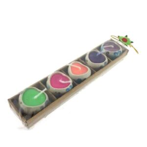 Mini kaarsjes hartje 5 stuks