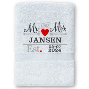 Handdoek - Mr&Mrs