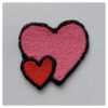 Strijkpatch Twee Hartjes i