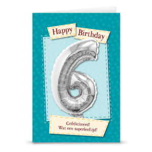 Leeftijdballon  6 jaar