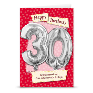 Leeftijdballon 30 jaar