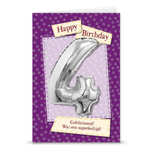 Leeftijdballon  4 jaar