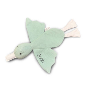 Gepersonaliseerd tutdoekje van 100% katoen met naam voor baby